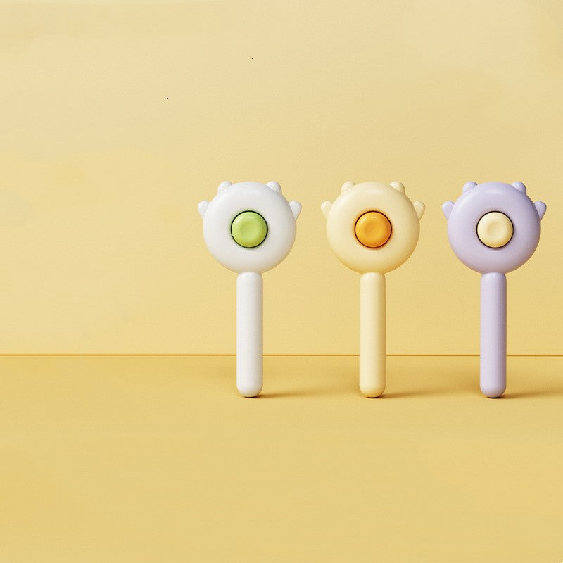 All three colourways: green, yellow and purple
