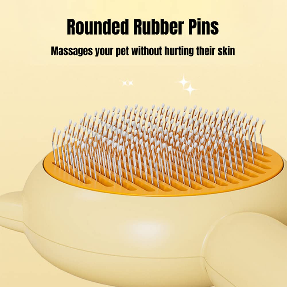 Close-up of the rounded rubber-tipped pins that massage without scratching the skin